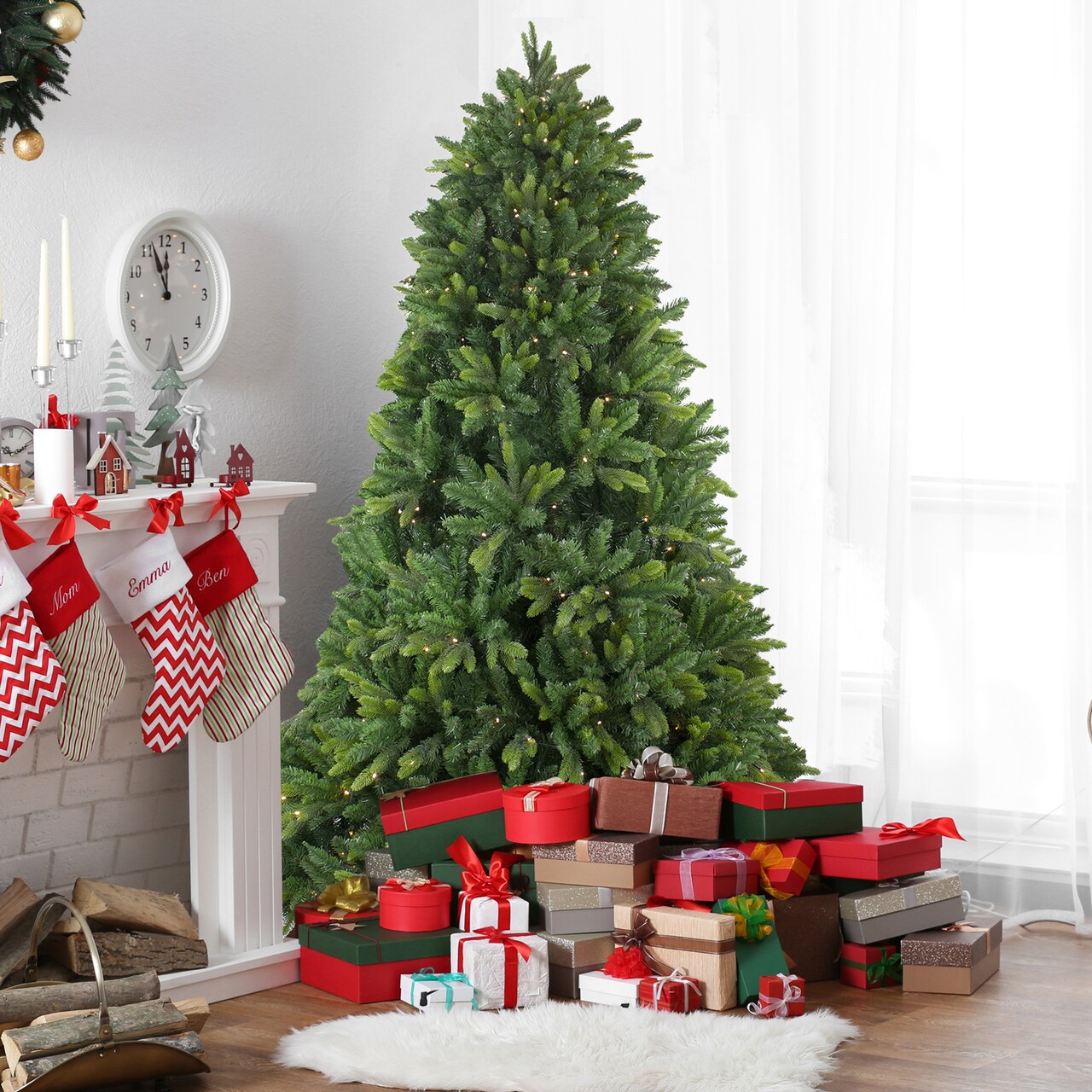 Northlight Pre-Lit Full Gunnison Pine Artificial Christmas Tree - 9' - Warm White LED